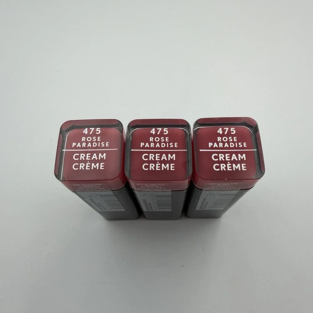 (3) COVERGIRL Exhibitionist Crème Cream Lipstick 475 Rose Paradise